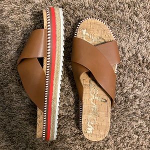 Sam Edelman cross sandals